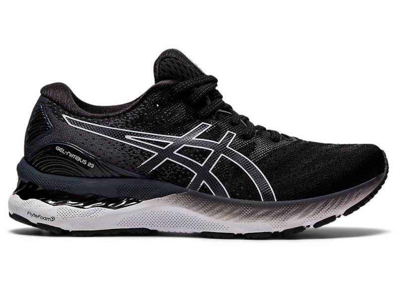 Sapatilhas Running Asics GEL-NIMBUS 23 Wide Mulher Pretas, 2791A890.593